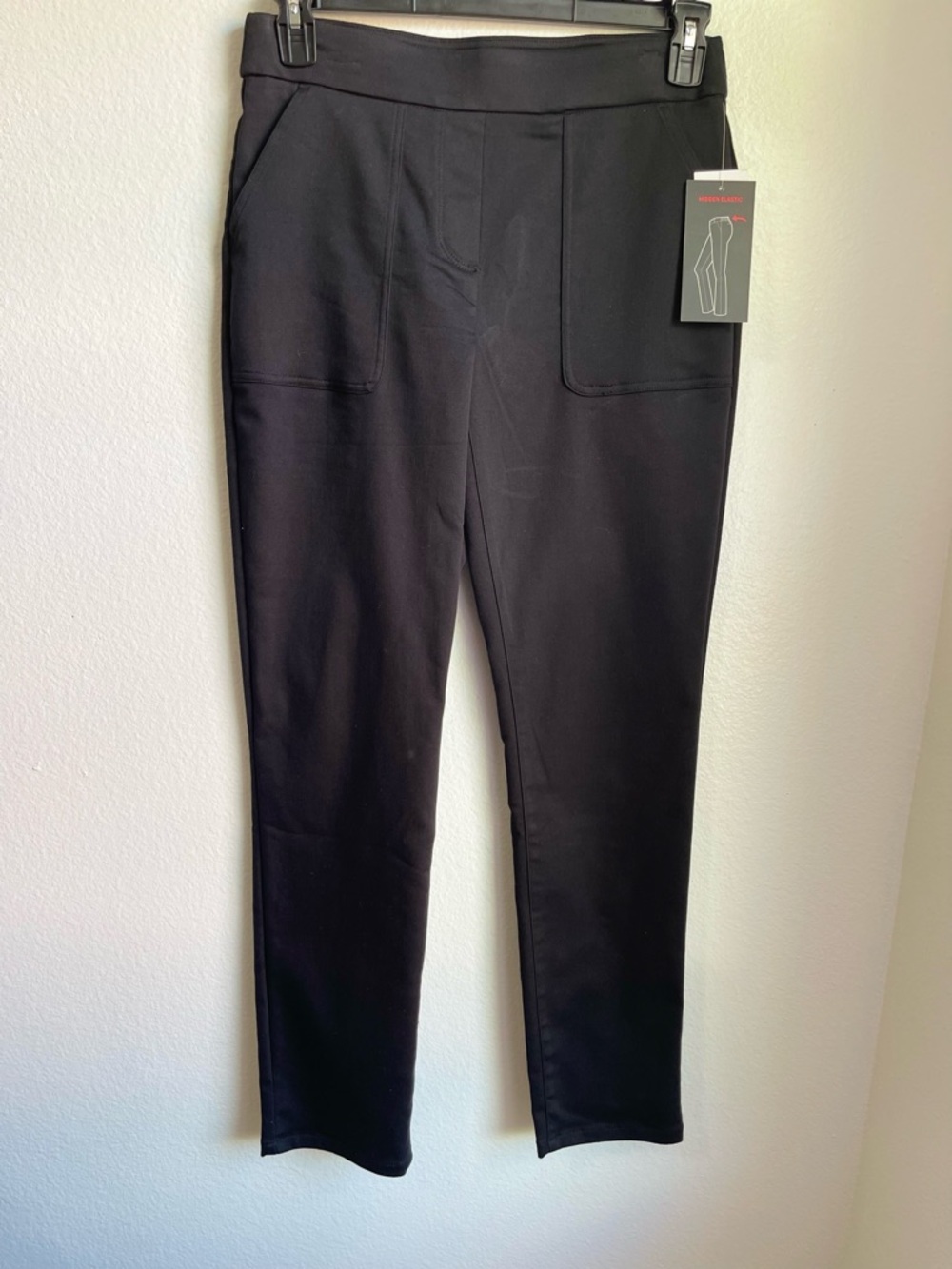 Briggs New York Black Straight Leg Pants Size 8 NWT